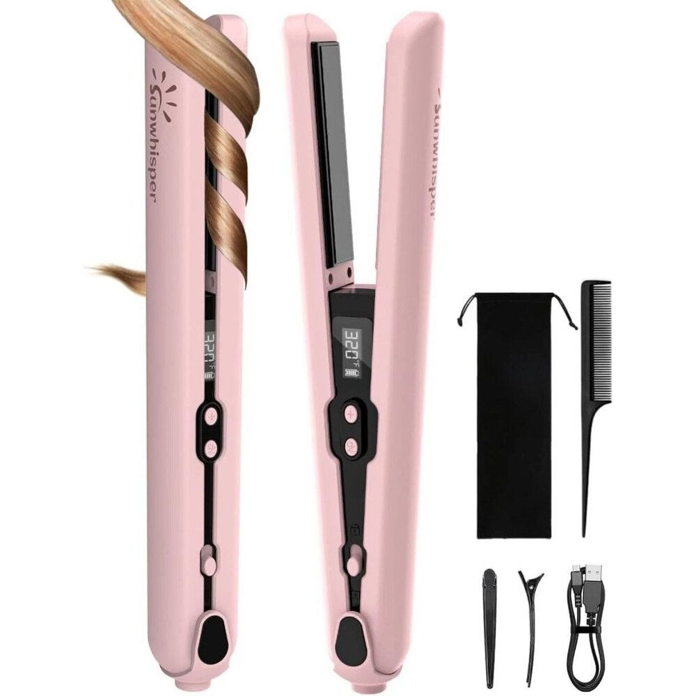 9600mAh Cordless Flat Iron Hair Straightener Rechargeable, Cordless Hair Straigh